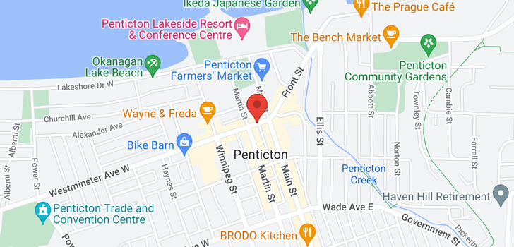 map of 102 - 521 WESTMINSTER AVE W
